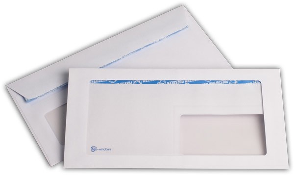Briefumschläge mit Panoramafenster Haftstreifen Weiss chlorfrei 114x229 mm C6/5 100g/qm