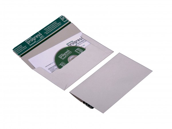 CD-MAILER DL 224x127x4,6 aus Vollpappe weiss ohne Fenster