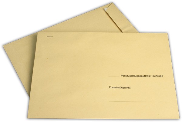 Äußere Zustellungshülle Gelb HKS4 o. F. 250x353 mm B4