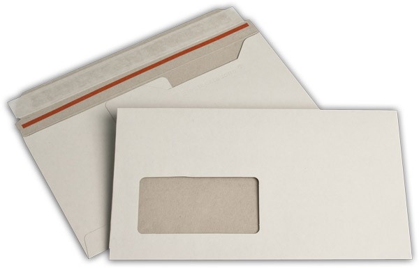 Versandtaschen für CD-ROM Haftstreifen Weiss innen Grau chlorfrei 125x220 mm 250g/qm