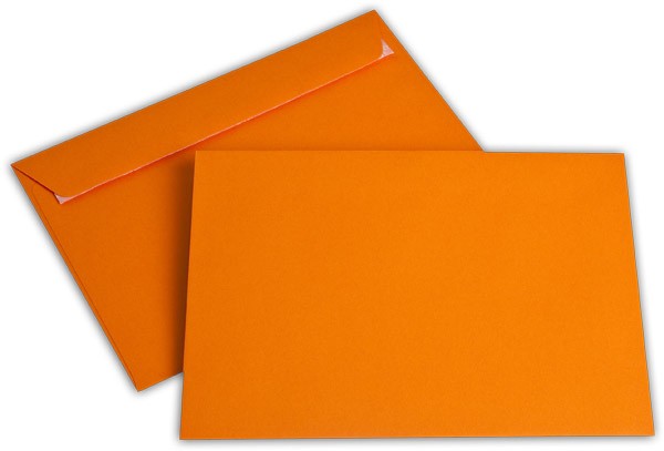Briefumschläge Haftstreifen "Office Color" o. F. Orange 162x229 mm C5 100g/qm