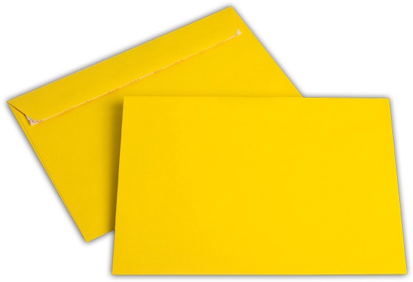 Briefumschläge Haftstreifen "Office Color" o. F. Goldgelb 162x229 mm C5 100g/qm